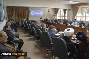 آیین تکریم و معارفه مسئول نهاد نمایندگی مقام معظم رهبری در دانشگاه ملی مهارت استان خراسان رضوی برگزار شد 3