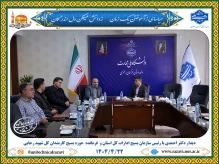 دیدار دکتر احمدی با رئیس سازمان بسیج ادارات کل استان و فرمانده حوزه بسیج کارمندان کل شهید رجایی