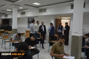 بازدید رئیس دانشگاه ملی مهارت از حوزه برگزاری امتحانات پایان ترم دانشکده شهید منتظری 2
