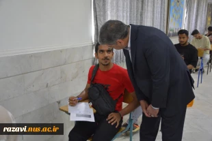 بازدید رئیس دانشگاه ملی مهارت از حوزه برگزاری امتحانات پایان ترم دانشکده شهید منتظری 11