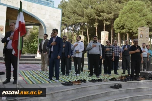 برگزاری مراسم زیارت عاشورا با حضور همکاران مراکز دانشگاه ملی مهارت مشهد 4