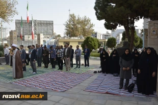 برگزاری مراسم زیارت عاشورا با حضور همکاران مراکز دانشگاه ملی مهارت مشهد 5