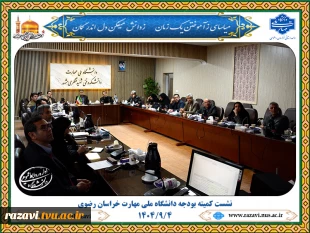 نشست کمیته بودجه دانشگاه ملی مهارت خراسان رضوی برگزار شد 2