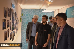 بازدید مسئولین دانشکده شهید منتظری از نمایشگاه «معراج بیعت» 5
