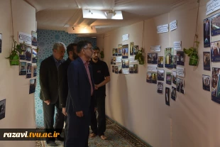 بازدید مسئولین دانشکده شهید منتظری از نمایشگاه «معراج بیعت» 6