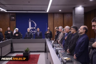حضور دکتر سعید احمدی در کنار مقام عالی وزارت در جلسه کمیته دانشگاهیان ستاد برگزاری مراسم وداع، تشییع و تدفین آقای شهید ایران 5